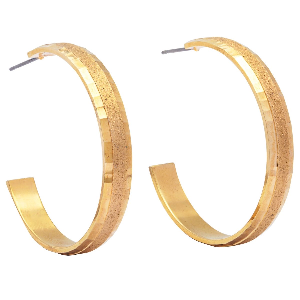 Picture of J&H Designs 1760-EP-GX Gold Dust Hoop Earrings