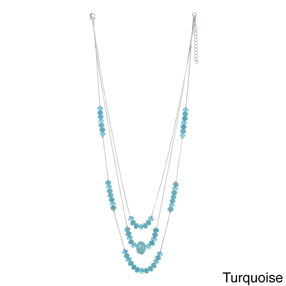 Picture of J&H Designs J6036-N-Truq Crystal 3-strand Illusion Necklace