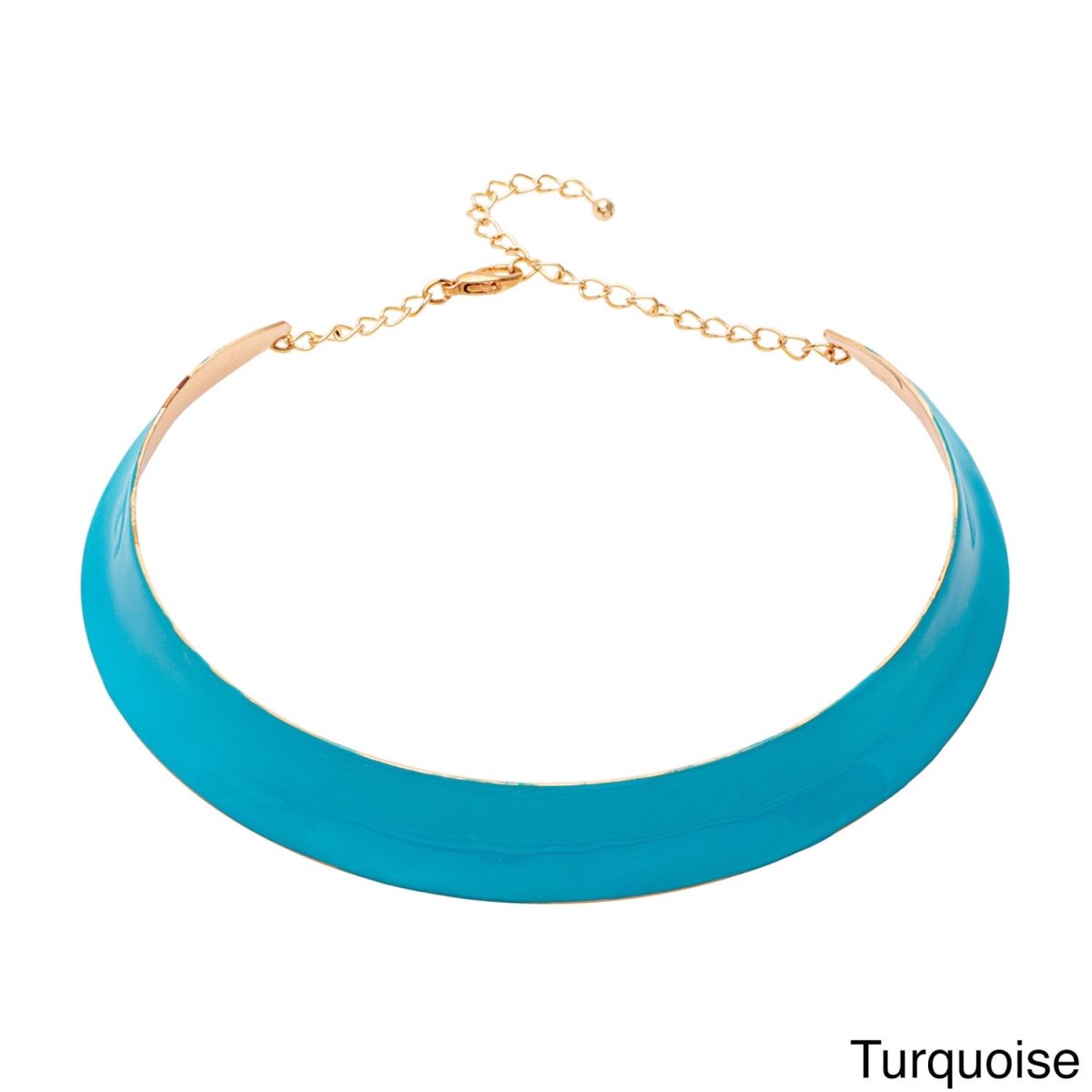 Picture of J&H Designs 6277-N-Turq Brights Hammered Colar Necklace