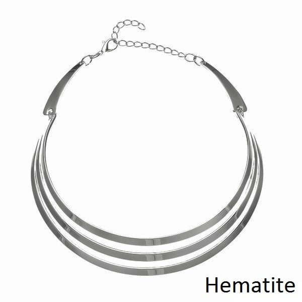 Picture of J&H Designs 5290/N/Hematite Three-row Choker Necklace
