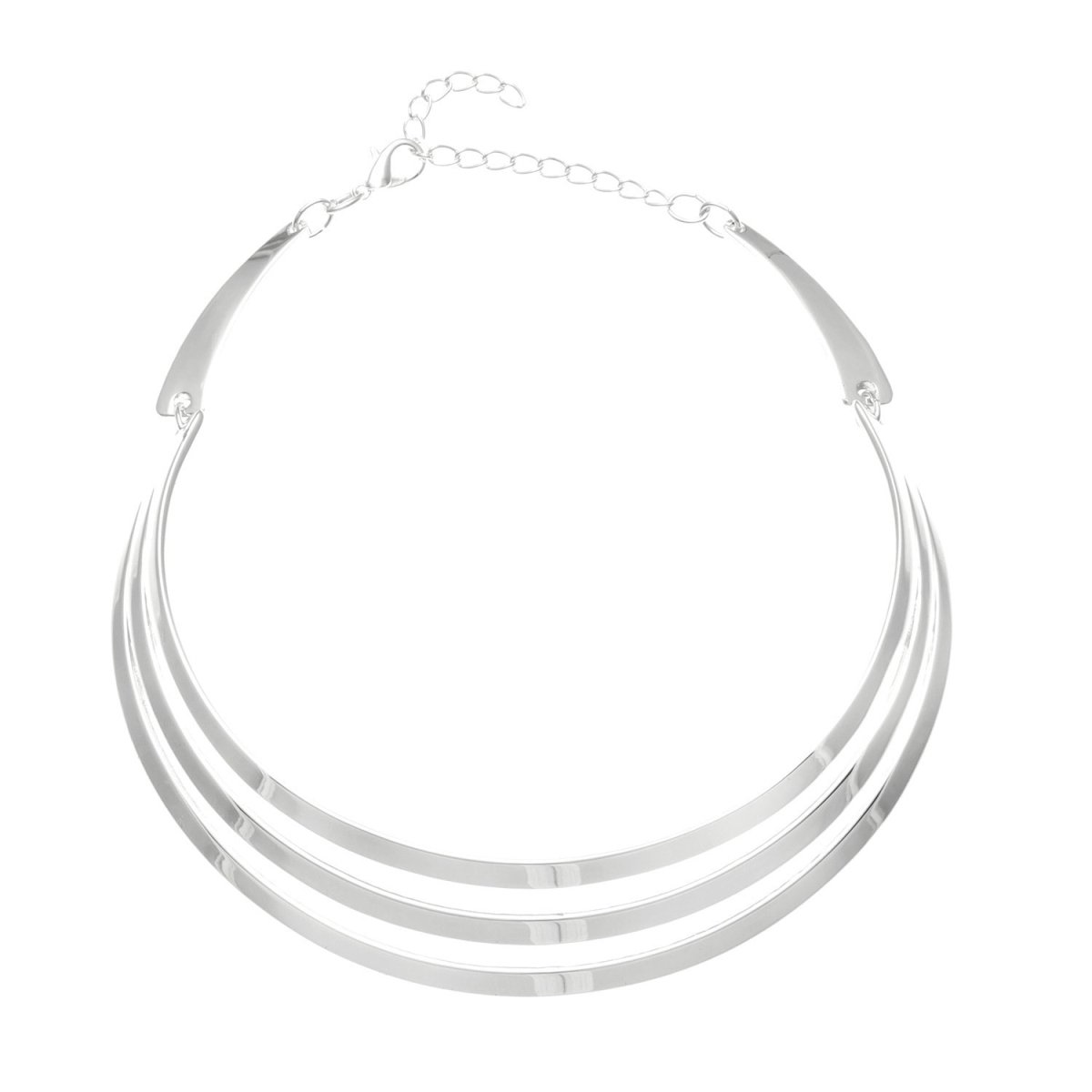 Picture of J&H Designs 5290/N/Silver Three-row Choker Necklace