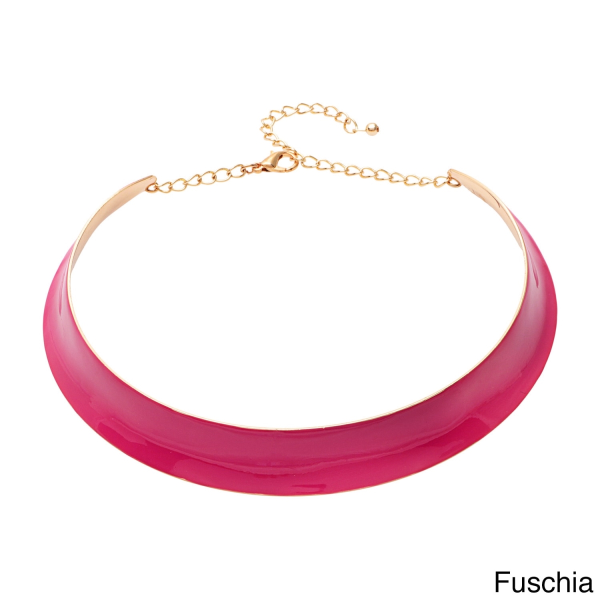 Picture of J&H Designs 6277-N-Fuschia Brights Hammered Colar Necklace