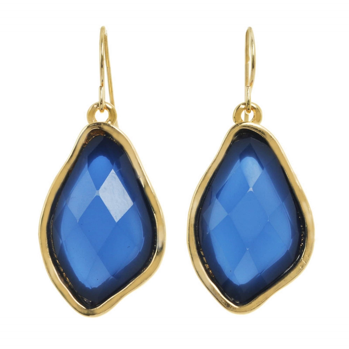 Picture of J&H Designs JHE7557-Blue Lucite Drop Earrings