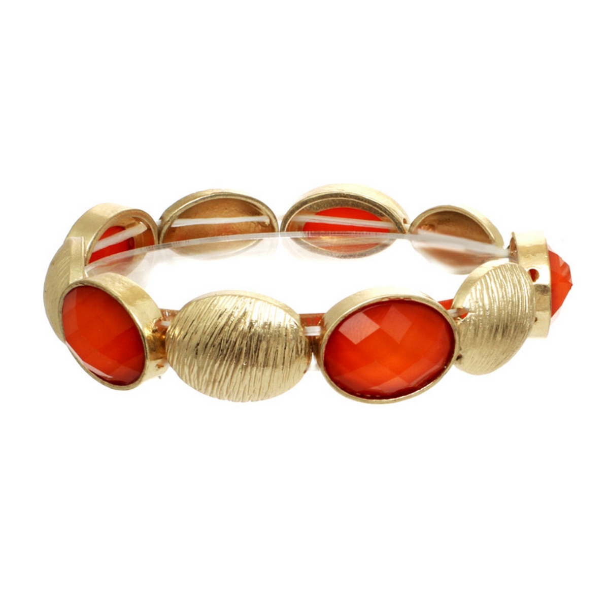 Picture of J&H Designs JH9335B_Coral Oval Faceted Bracelet