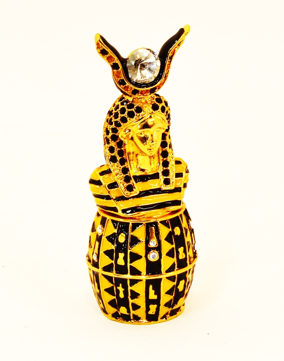 Picture of Ciel Collectables 1070530 Egyption Gold Plating Trinket Box - Swarovski Crystals & Enamel