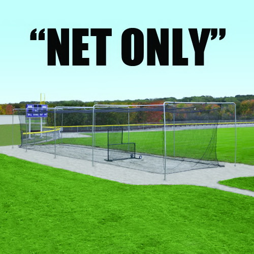 All Star Series Tunnel Nylon Net, 14 x 55 x 12 ft.