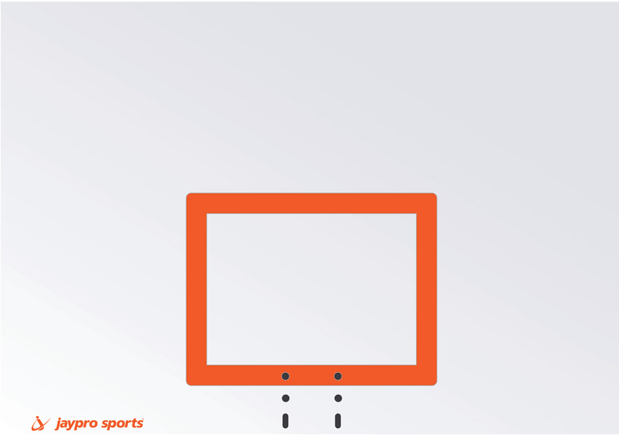 4260RB-BB 60 x 42 in. Rectangle Backboard - Steel