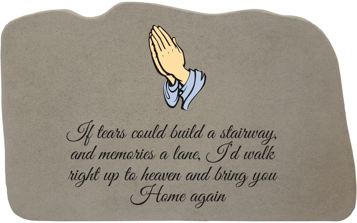 61864 If Tears with Praying Hands Stone