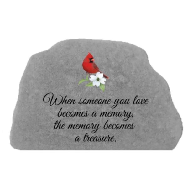 21672 6.5 x 4.5 in. When Someone You Color Stone with Cardinal