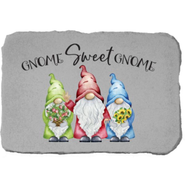 15 x 10 in. Gnome Sweet Gnome Color Stone