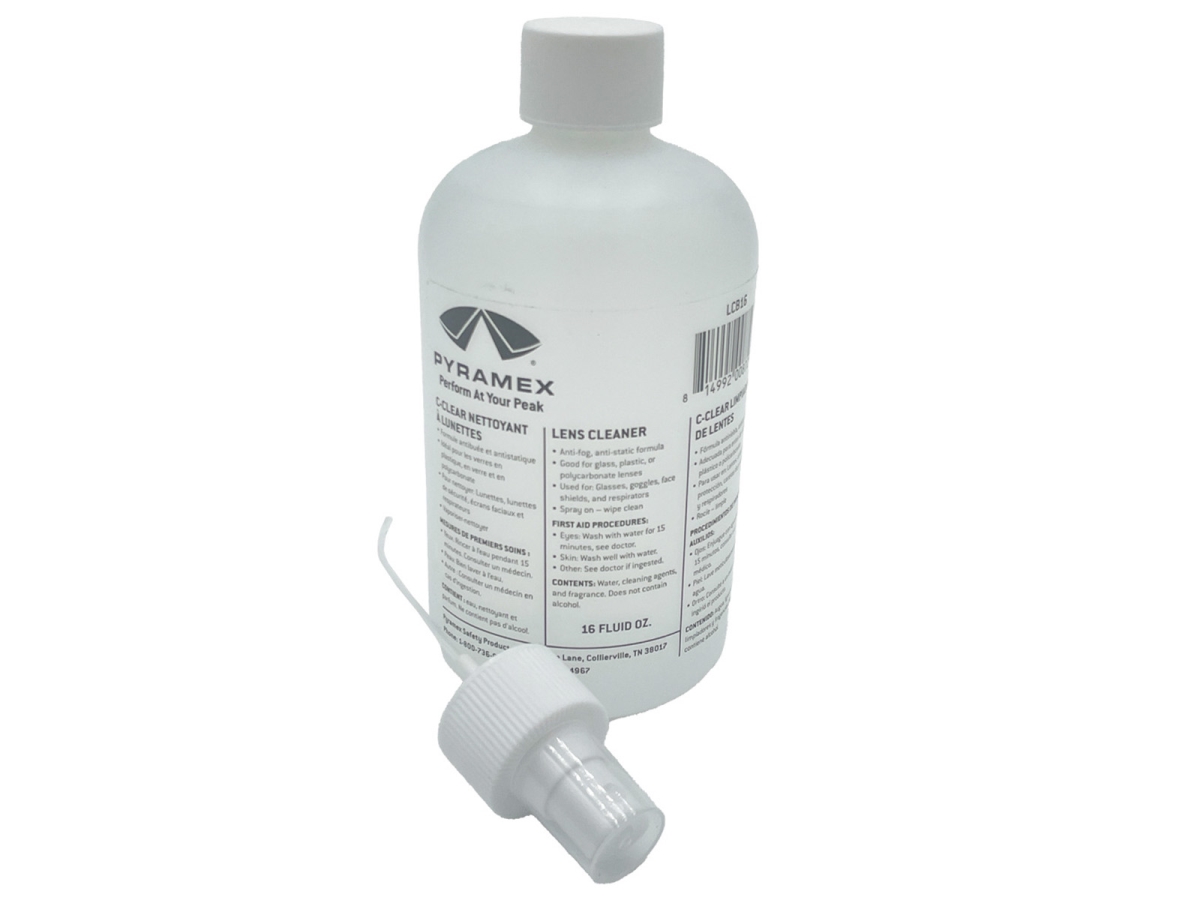 LCB16 Lens Cleaner 16 oz cleaning solution replacement bottle with pump