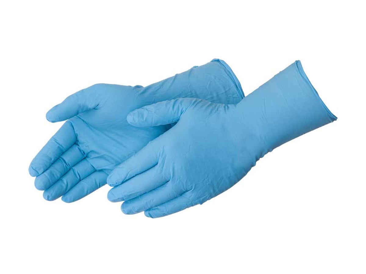 2022W DURASKIN BLUE NITRILE DISPOSABLE GLOVES 50 ct  (Large)