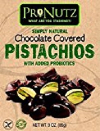 Picture of Pronutz 784672903424 Milk Chocolate Covered Pistachios with Added Probiotics