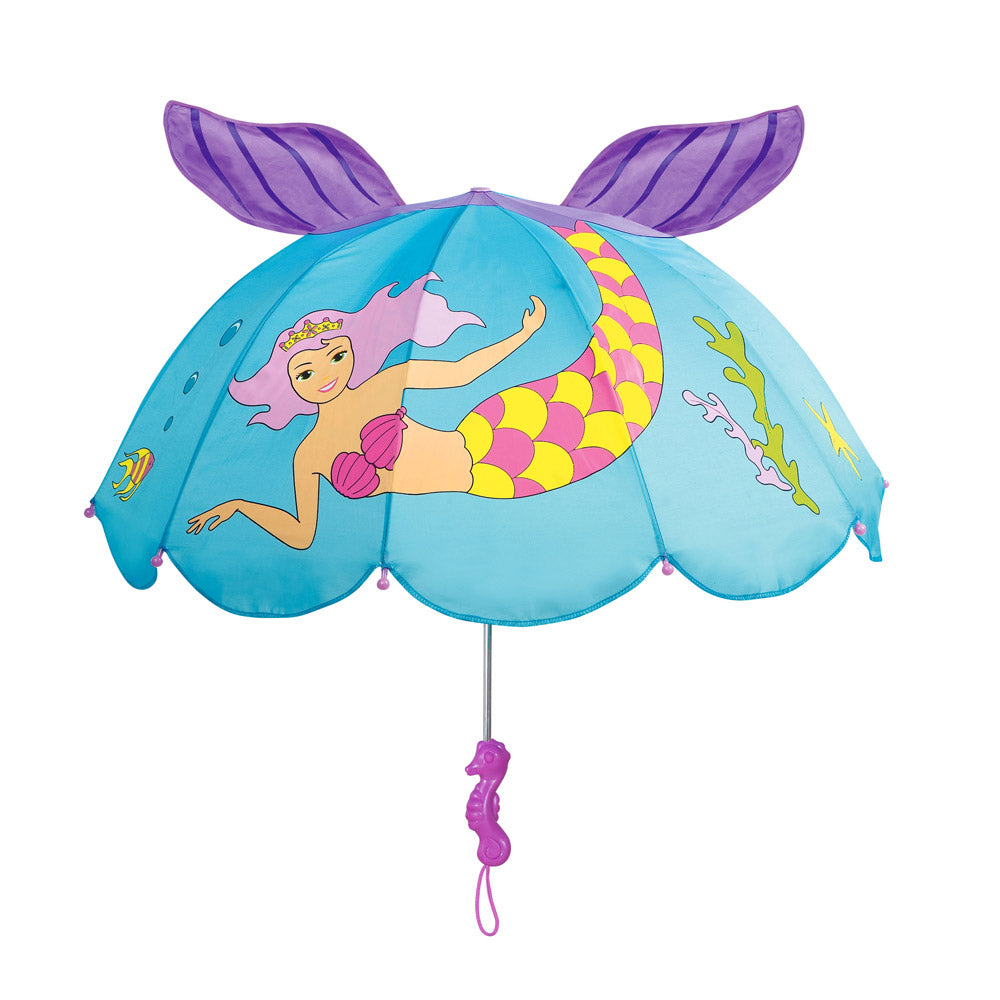 UMB-MERMAID 100 Percent Nylon Blue Mermaid Umbrella