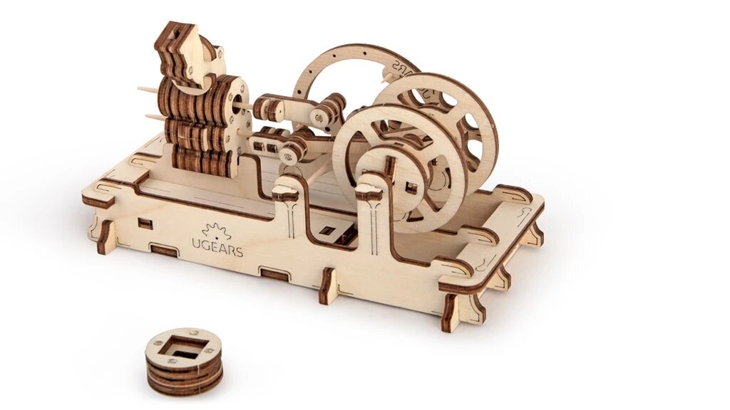 Picture of UGears UTG0008 Pneumatic Engine Mechanical Wooden 3D Model Kit