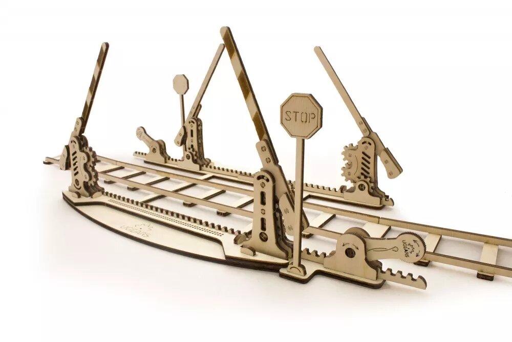Picture of UGears UTG0013 Rails with Crossings Wooden 3D Model Kit