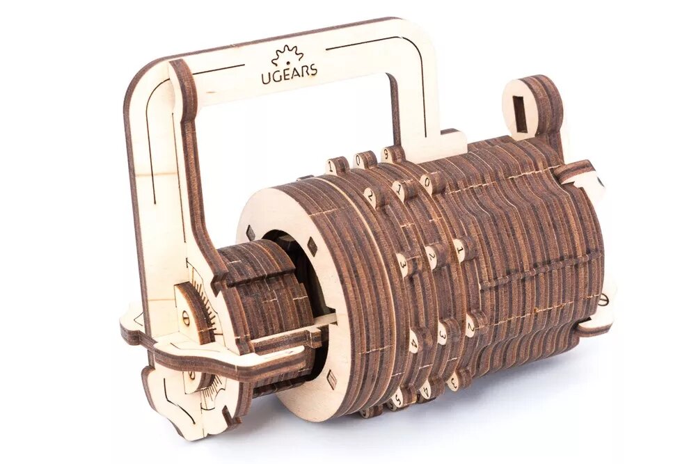 Picture of UGears UTG0017 Combination Lock Wooden 3D Model Kit