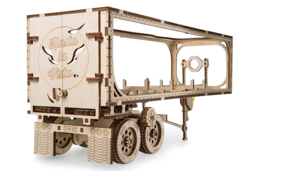 Picture of UGears UTG0040 Heavy Boy Trailer Wooden 3D Model Kit for Truck VM-02