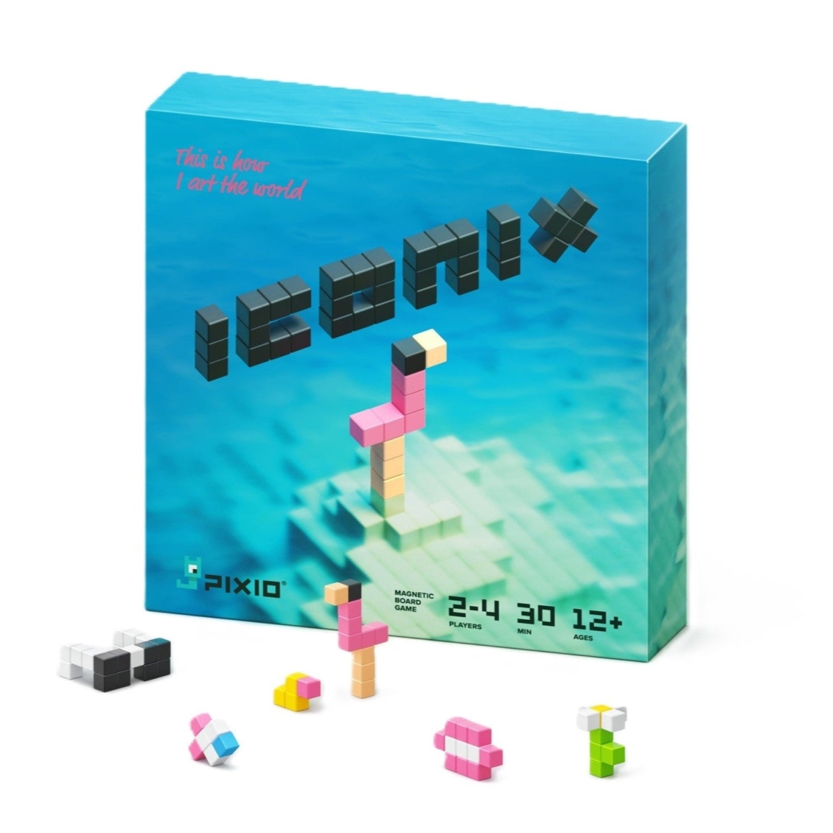 1070102  Iconix- 60 Magnetic Blocks | Magnetic Building Toy & STEM Construction Set + Free App