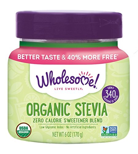 Picture of Wholesome Sweeteners 298201 6 oz Organic Stevia Spoonable Jar&#44; Pack of 6