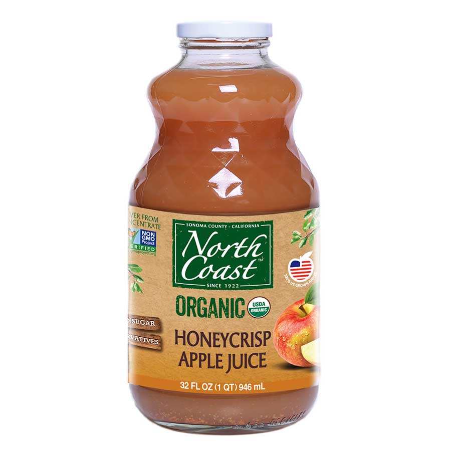 Picture of North Coast 259752 32 oz Honey Crisp Apple Organic Juice, Pack of 6