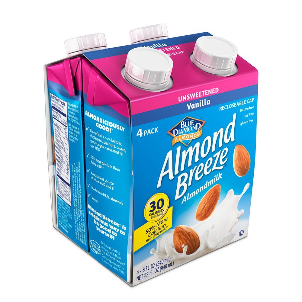 Picture of Blue Diamond 272067 8 oz Almond Unsweetened Vanilla Beverage&#44; Pack of 6