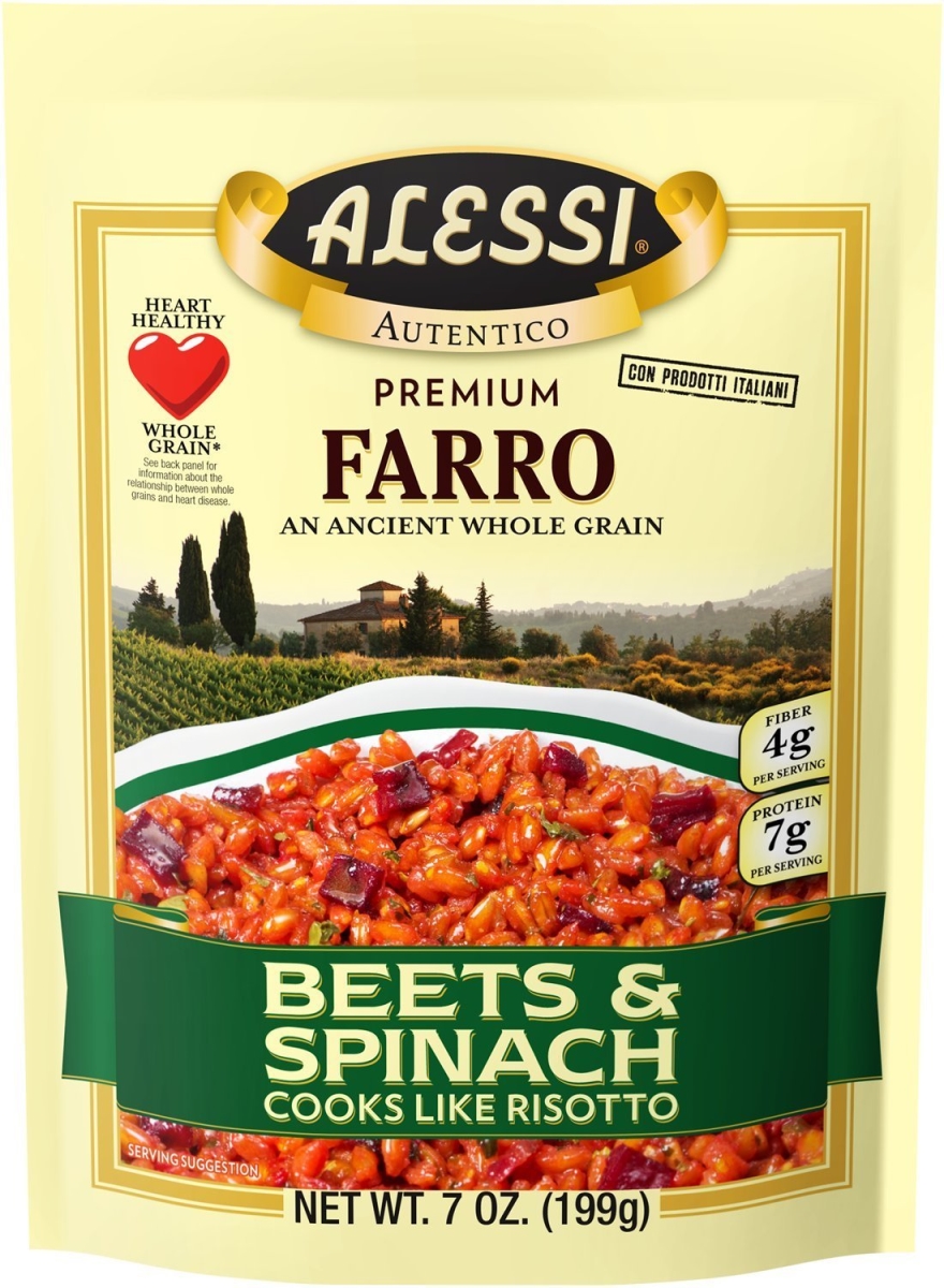 Picture of Alessi 284475 7 oz Farro with Beets Spinach, Pack of 6