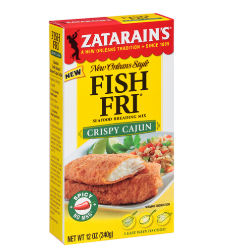Picture of Zatarains 298204 12 oz Breeding Fish Fry Crispy Cajun, Pack of 12