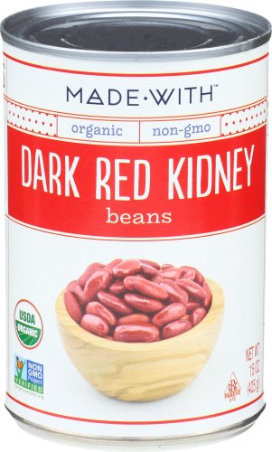 Picture of MadeWith 276778 15 oz Kidney Dark Red Organic Beans, Pack of 12