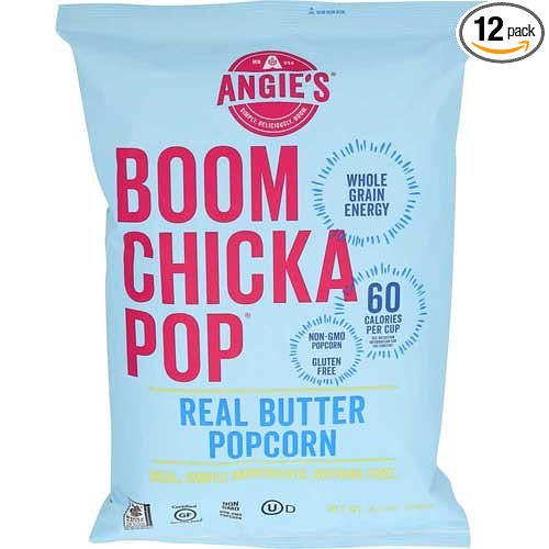 Picture of Angies 293016 4.4 oz Boom Chicka Pop Real Butter Popcorn, Pack of 12