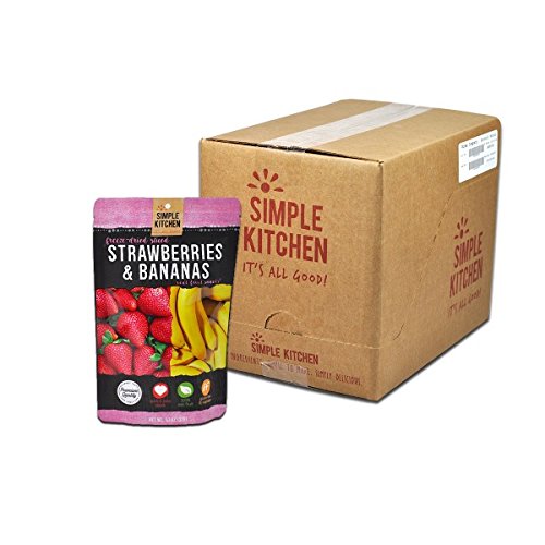 ReadyWise Simple Kitchen Freeze-Dried Sliced Strawberries and Bananas