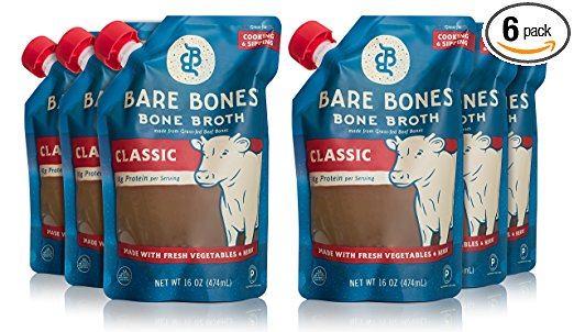 Picture of Bare Bones 308413 16 oz Broth Beef Grass Fed - Pack of 6