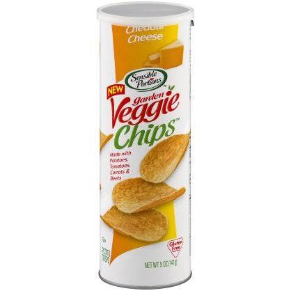 5 oz Chip Garden Veggie Chedder Canister - Pack of 12 -  Sensible Portions, SE314620