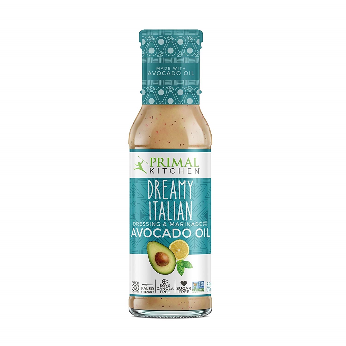 Picture of Primal Kitchen 319720 Dairy Free Italian Avocado Oil Dressing, 8 fl. oz - Pack of 6