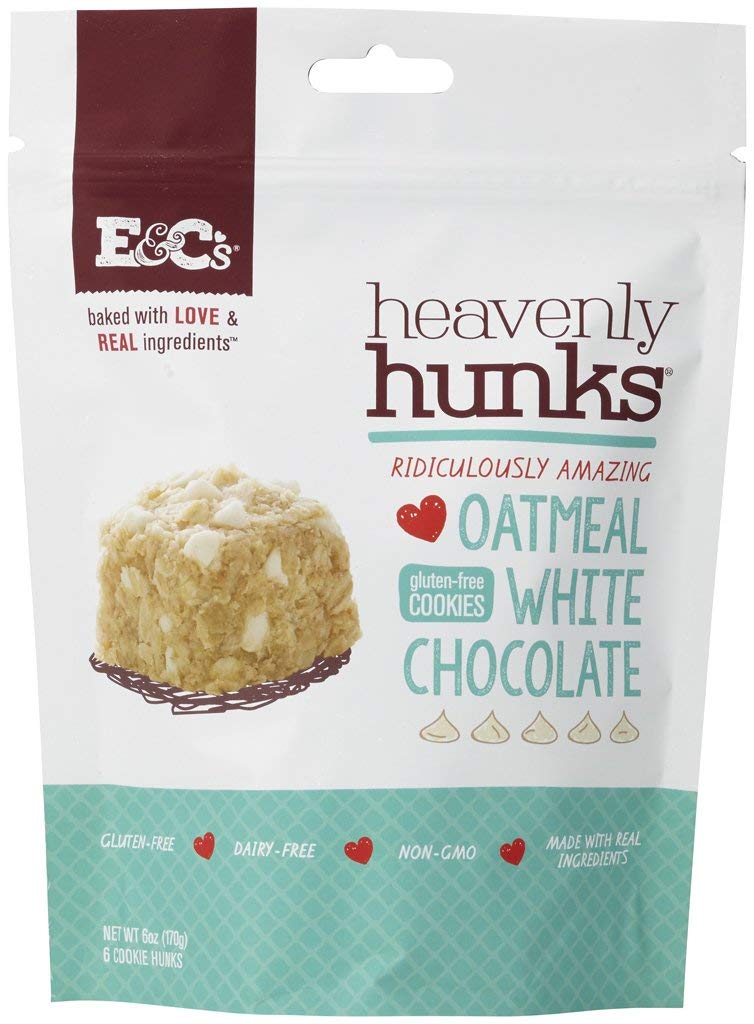 Picture of E&Cs Snacks 303038 Heavenly Hunks Oatmeal White Cookie Chocolate - Gulten Free&#44; 6 oz - Pack of 6