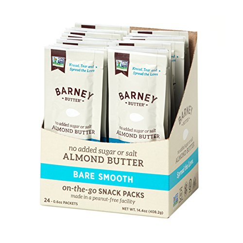 Picture of Barney Butter 277265 Almond Butter Bare Smooth Snack Pack, 0.6 oz - Pack of 24