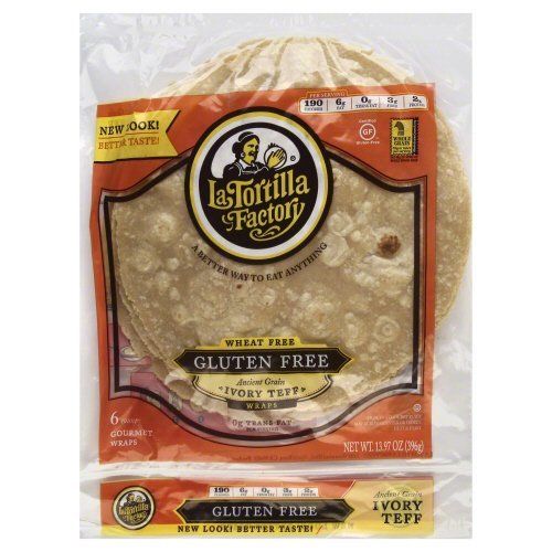 Picture of La Tortilla Factory 195637 Smart & Delicious Ivory Teff Gluten Free Tortillas&#44; 13.96 oz - Pack of 10