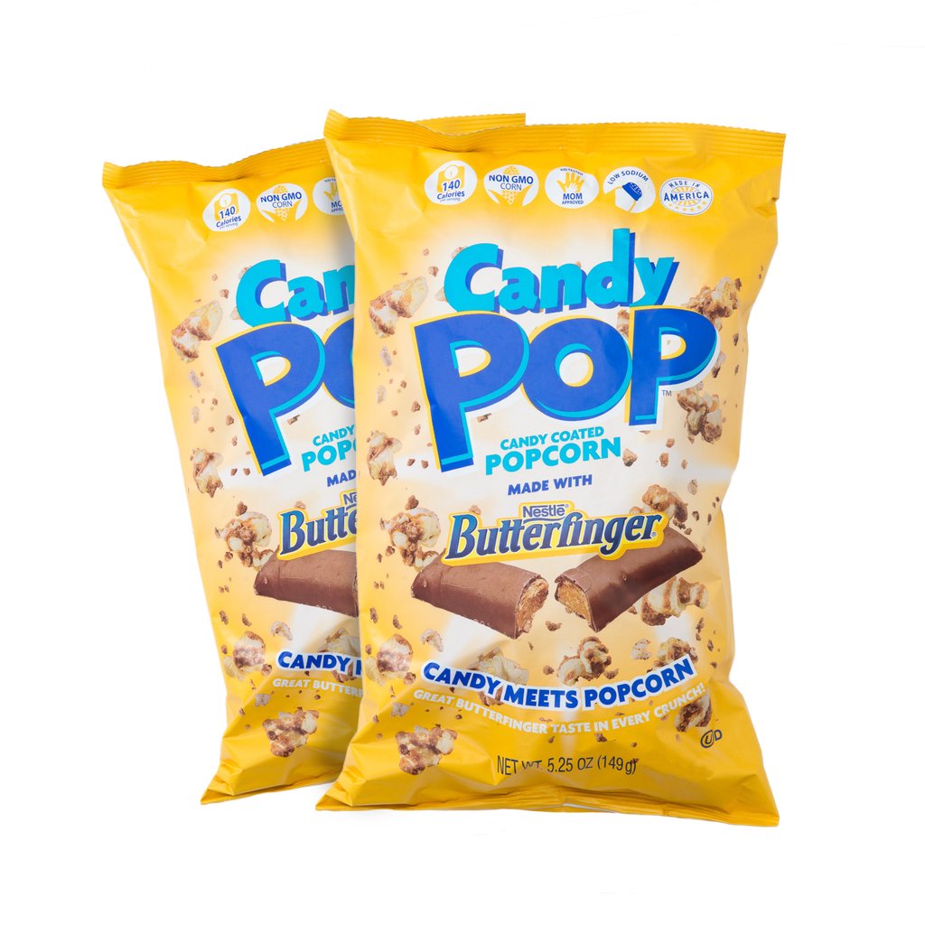 Picture of Cookie Pop Popcorn 311923 Butterfinger Popcorn Cookies, 5.25 oz - Pack of 12