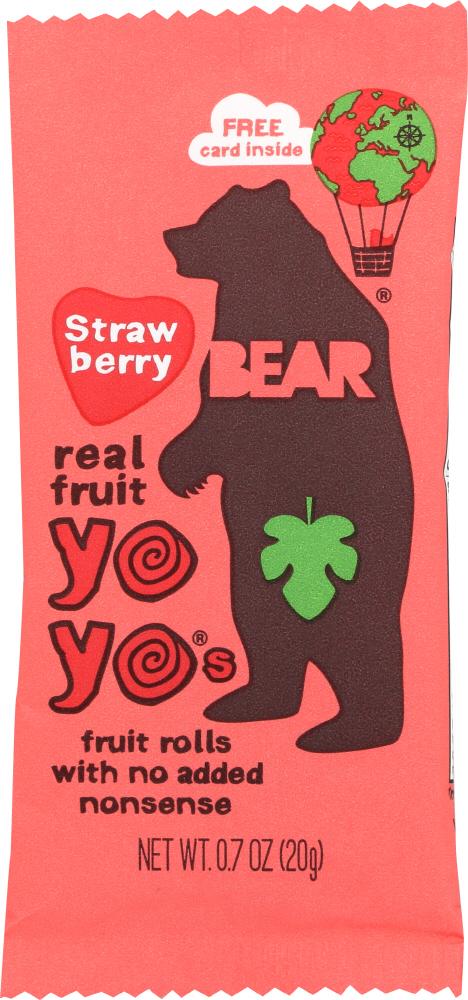 Picture of Bear Yoyo 306771 Strawberry Fruit Rolls Single&#44; 0.7 oz - Pack of 12