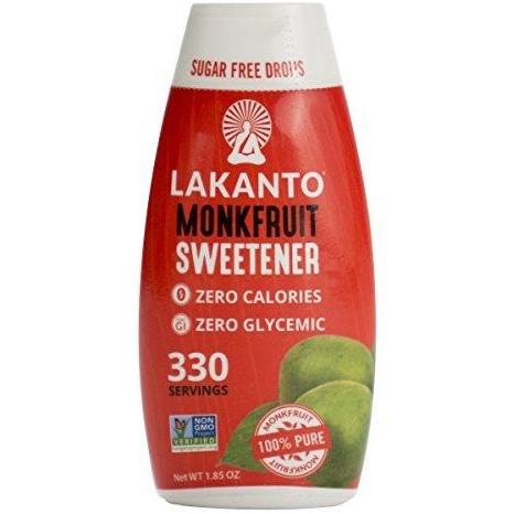 Picture of Lakanto 315545 Original Liquid Monkfruit Sweetener&#44; 1.85 oz - Pack of 6