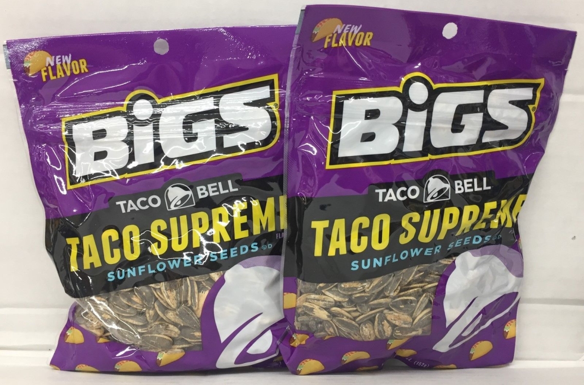 Picture of Bigs 321741 5.35 oz Bell Taco Supreme Sunflower Seeds - Pack of 8