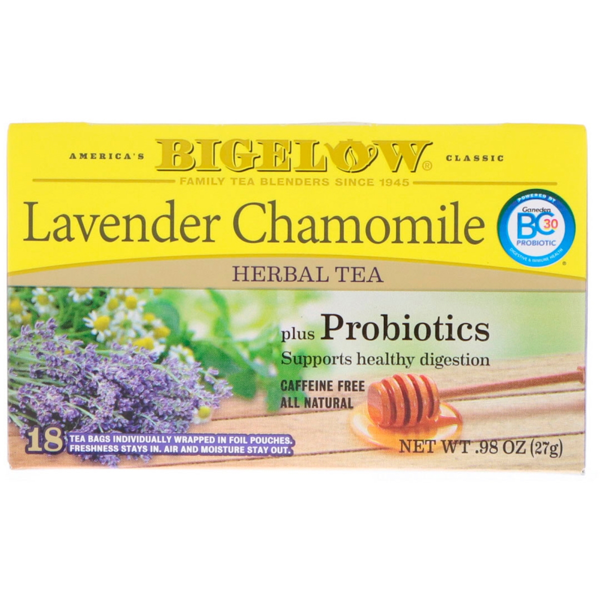 Picture of Bigelow 323221 0.98 oz Lavender Chamomile Plus Probiotics Tea - Pack of 6