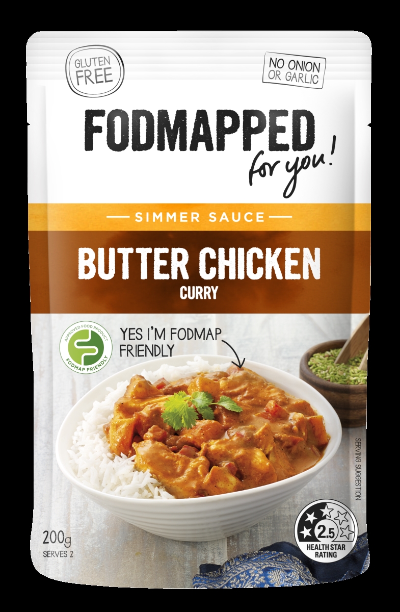 Picture of Fodmapped 307574 7 oz Simmer Butter Chicken Sauce&#44; Pack of 6