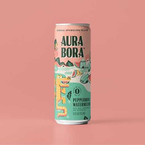 Picture of Aura Bora 00361789 12 oz Water Sparkling Watermelon - Pack of 12