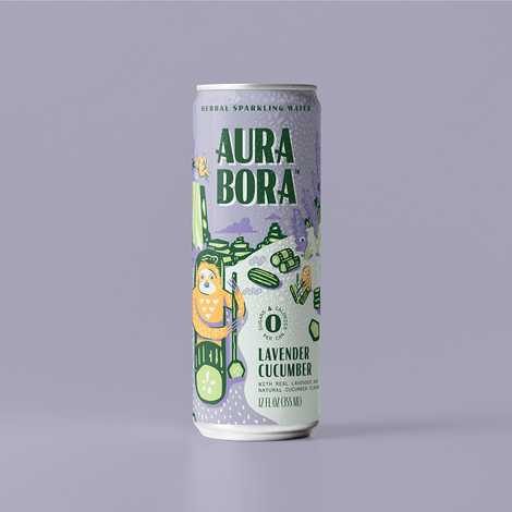 Picture of Aura Bora 00361791 12 oz Water Sparkling Lavender Cucumber - Pack of 12