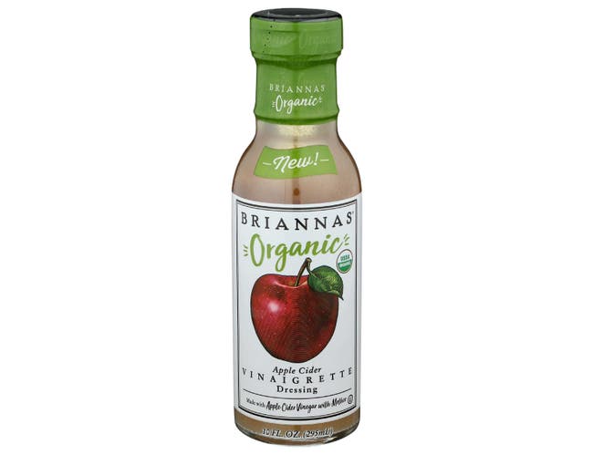 Picture of Briannas 00355168 10 fl oz Organic Apple Cider Vinaigrette Salad Dressing - Pack of 6