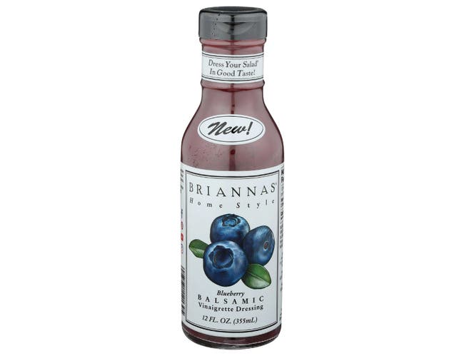 Picture of Briannas 00356565 12 fl oz Blueberry Balsamic Vinaigrette Salad Dressing - Pack of 6