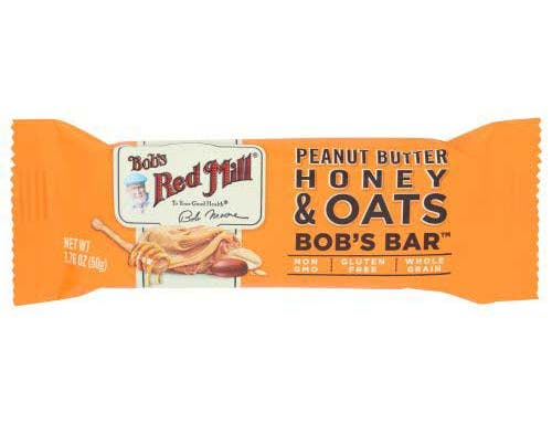 Picture of Bobs Red Mill 00355019 1.76 oz Peanut Butter Honey & Oats Bar - Pack of 12