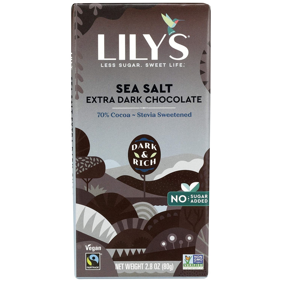 Picture of Lilys Sweets 00352777 Dark Chocolate Salted Caramel Bar - Pack of 12