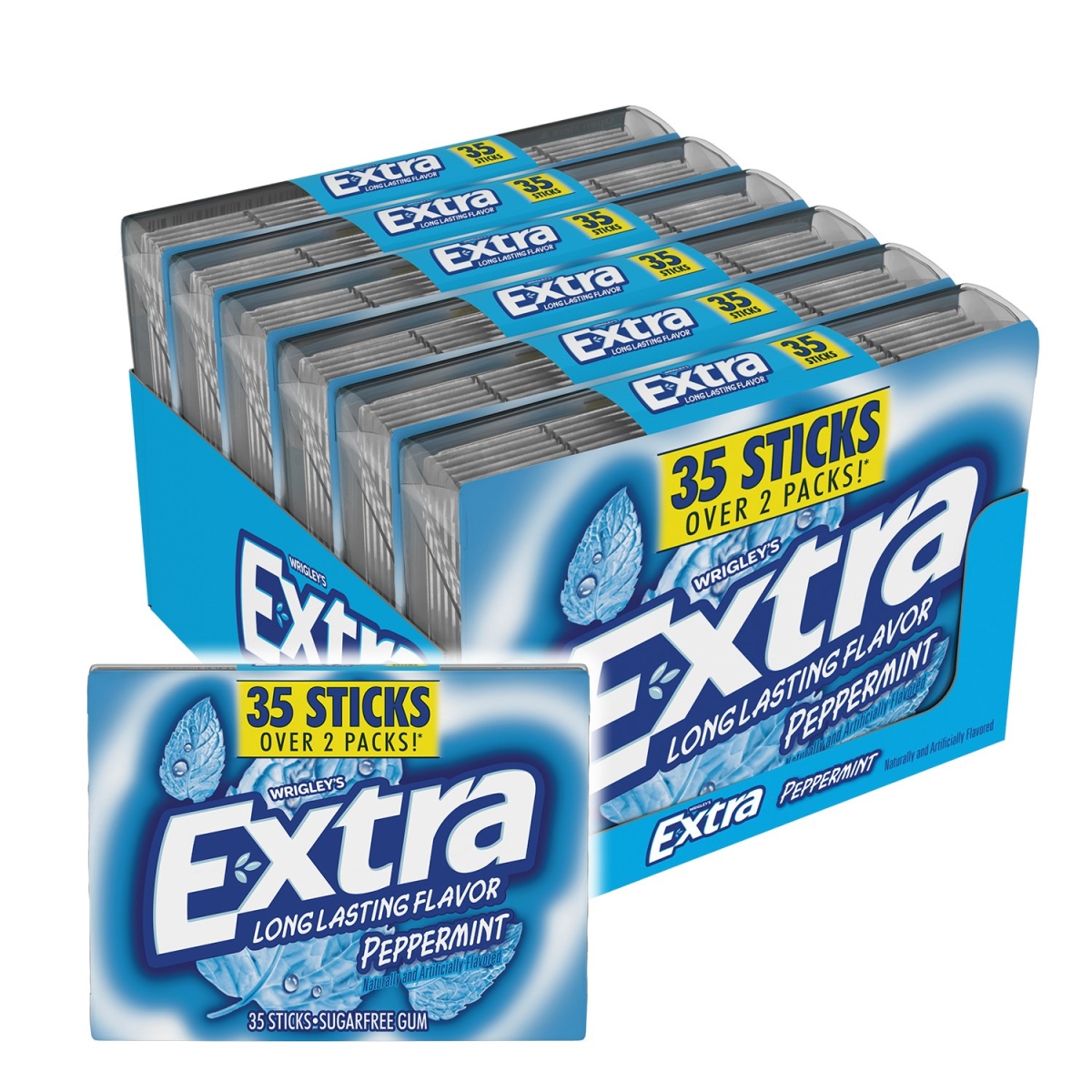 Picture of Pure Mints Gum 00352696 Peppermint Gum - Pack of 10